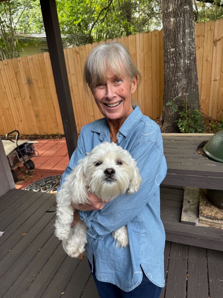 Adopted dog Flopsy
